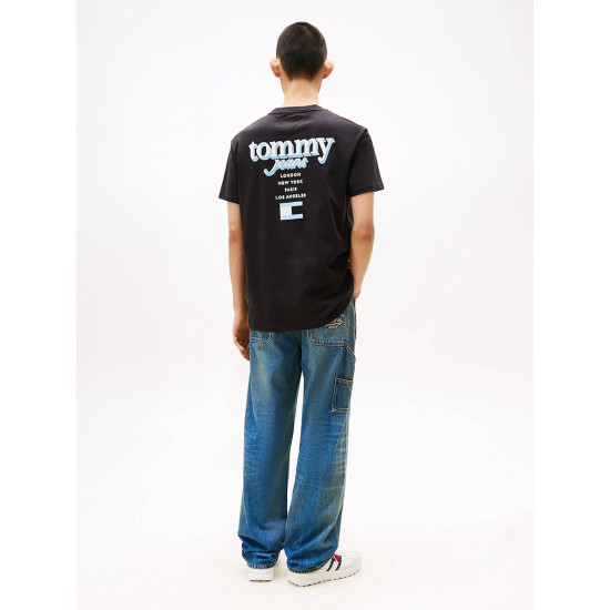 Tommy Hilfiger Ανδρική κοντομάνικη μπλούζα Signature Back Logo Crew Neck T-Shirt